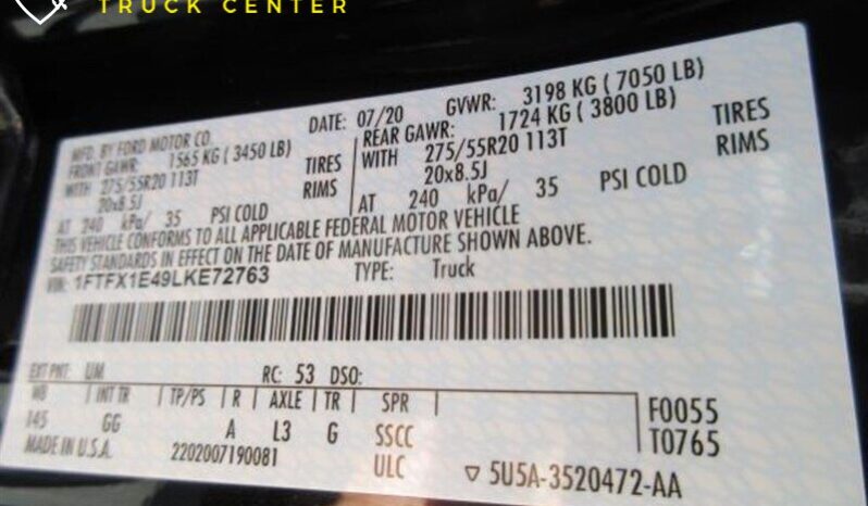 
								Ford F-150 XL 2020 full									